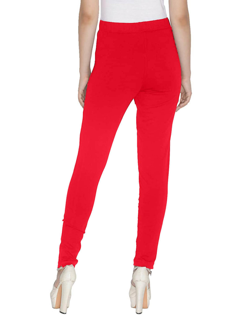 Red Women Straight Pants For Kurtis