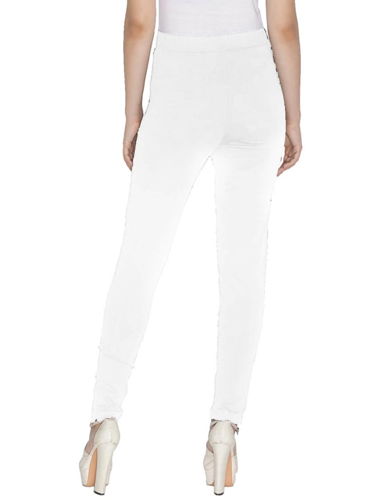 White Women Straight Pants For Kurtis