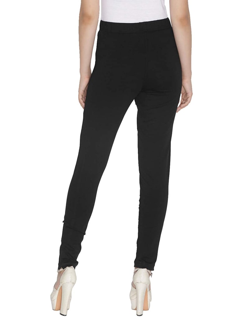 Black Women Straight Pants For Kurtis