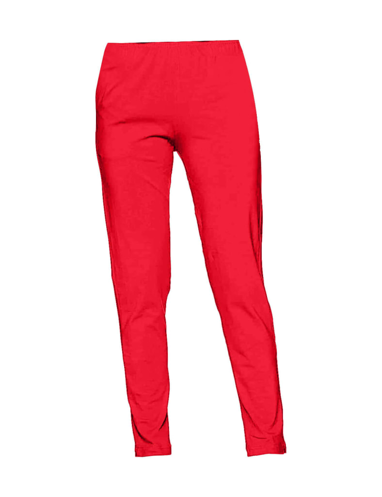 Red Women Straight Pants For Kurtis