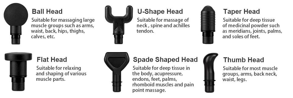massage gun handeled uses