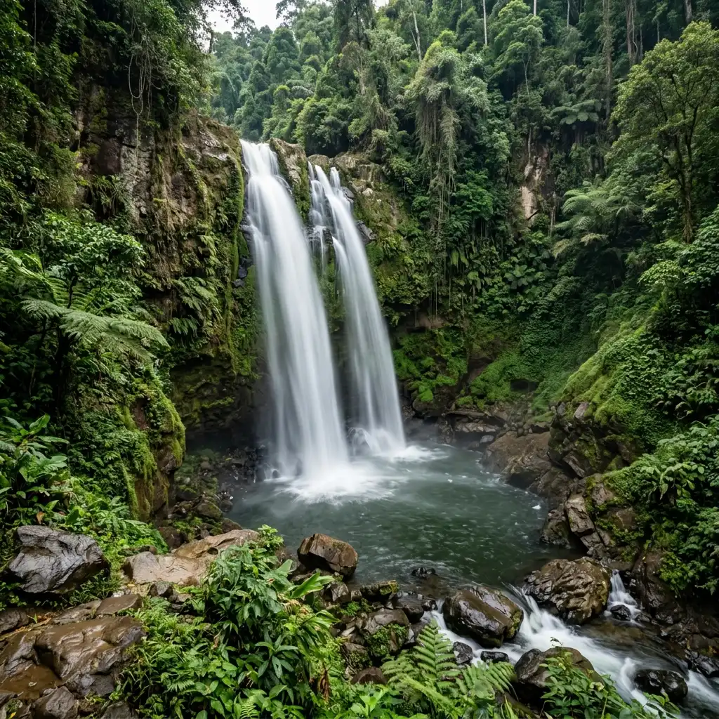 Air terjun indah di kawasan Malino