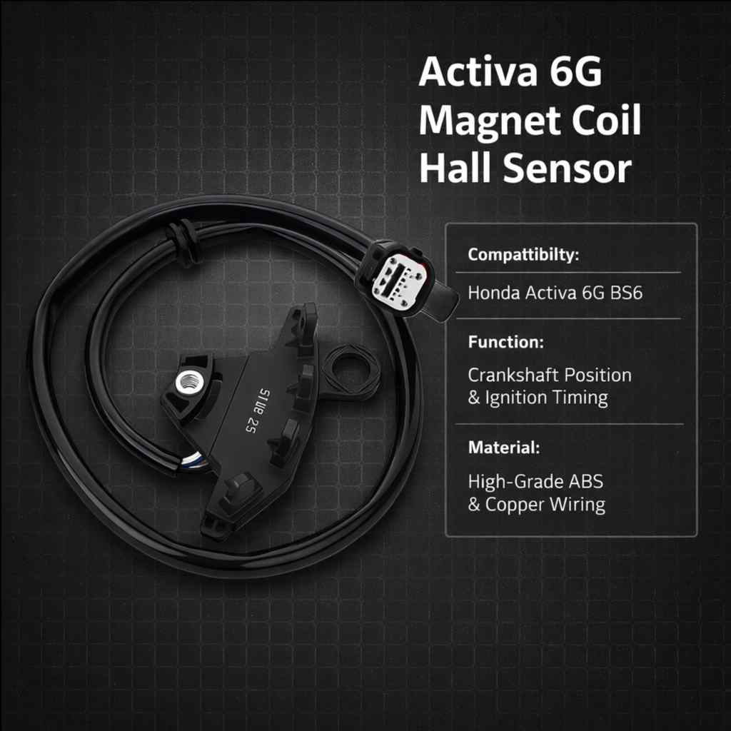 Activa 6G Magnet Coil Hall Sensor – black Scoket (Sensor Only) thumbnail 3