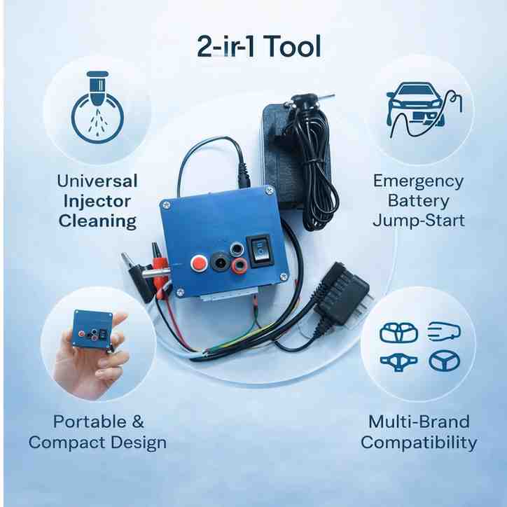 2-in-1 Universal Fuel Injector Cleaner & Battery Jump-Starter | MecSpot thumbnail 2