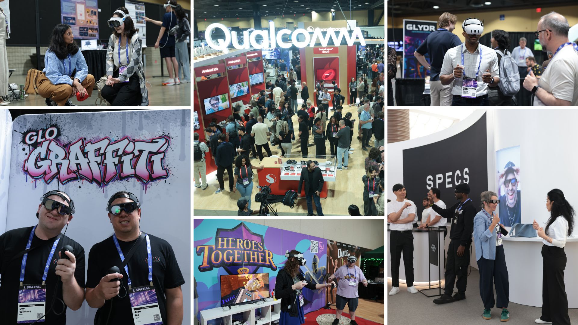 Expo floor collage