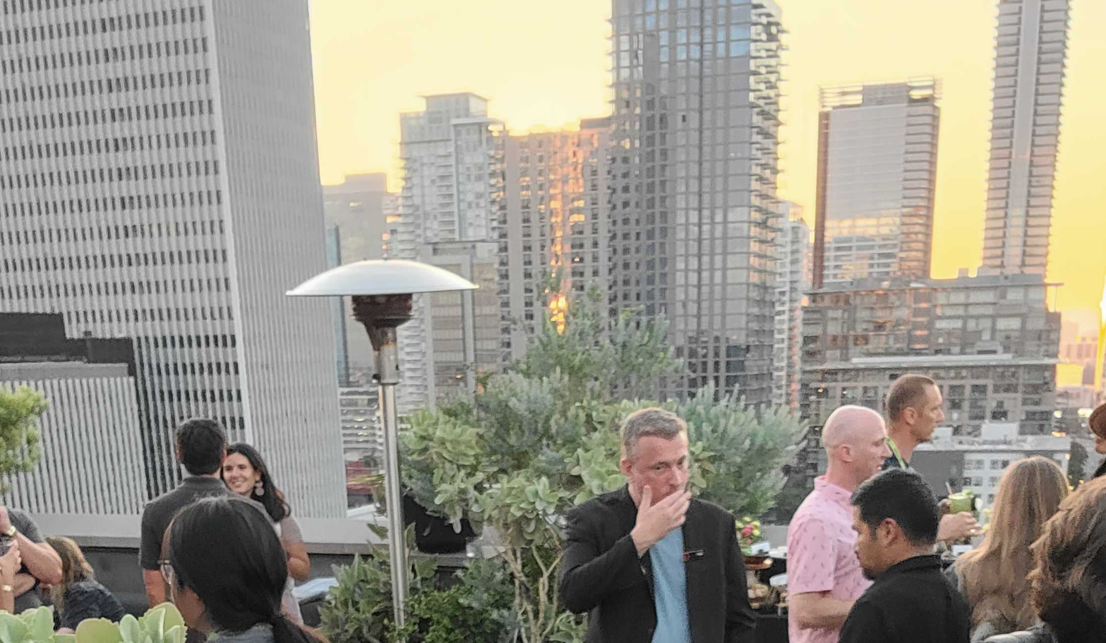 Flawless AI roofdeck party 50th SIGGRAPH Graphics & Immersive Conference 