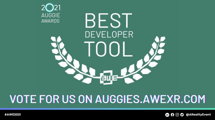 echoAR nominated for “Best Developer Tool” at The 2021 Auggie Awards — VOTE NOW!