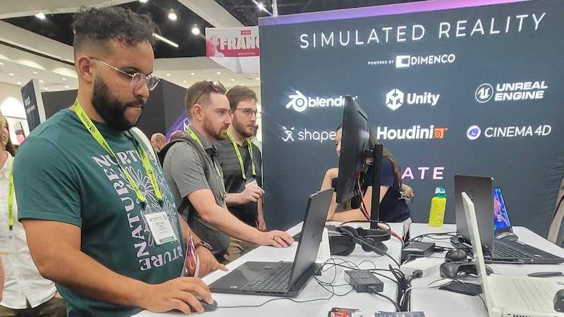 50th SIGGRAPH Graphics & Immersive Conference  - Leia inc. + Dimenco booth