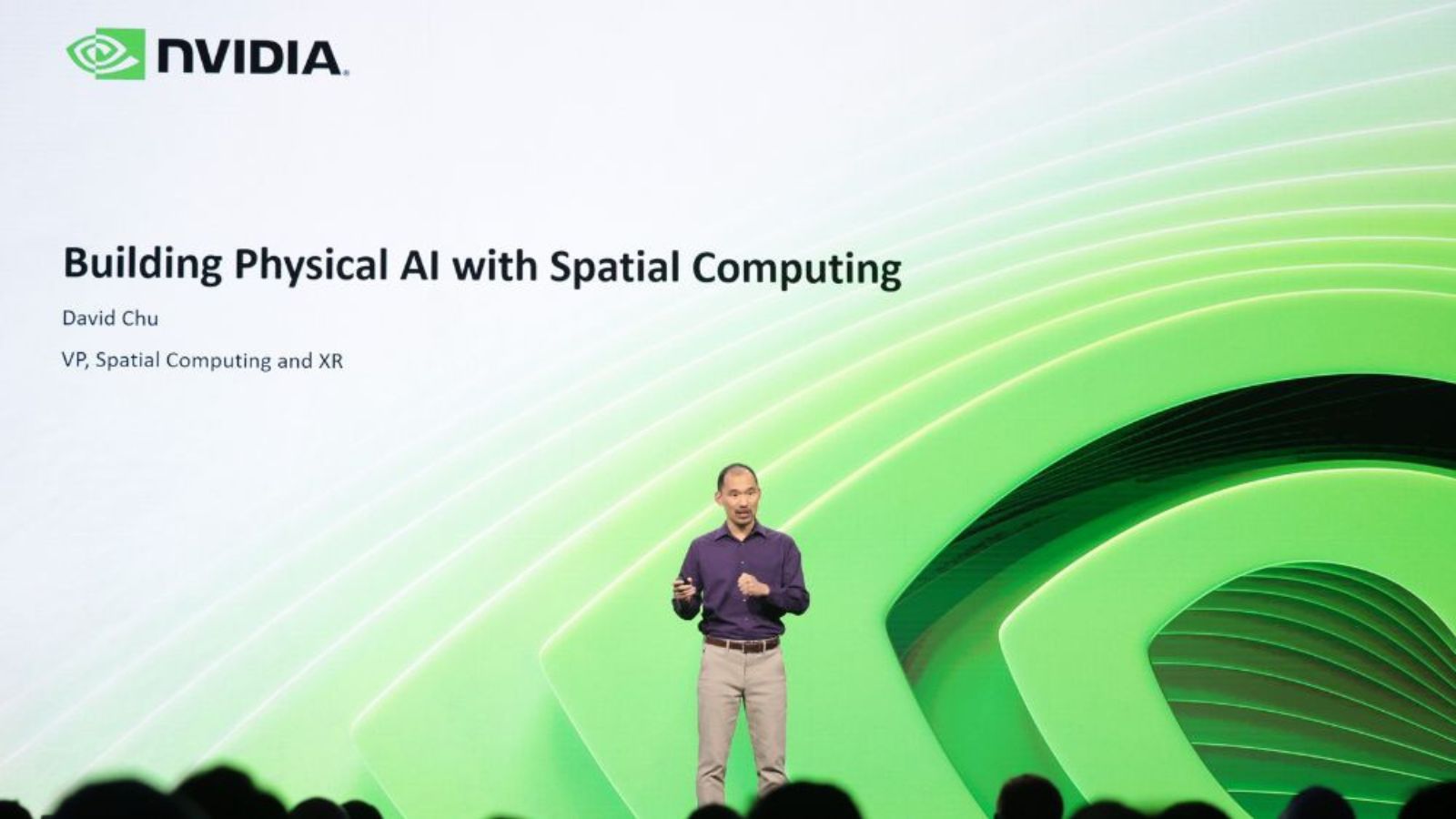 NVIDIA session titled Building Physical AI with Spatial Computing