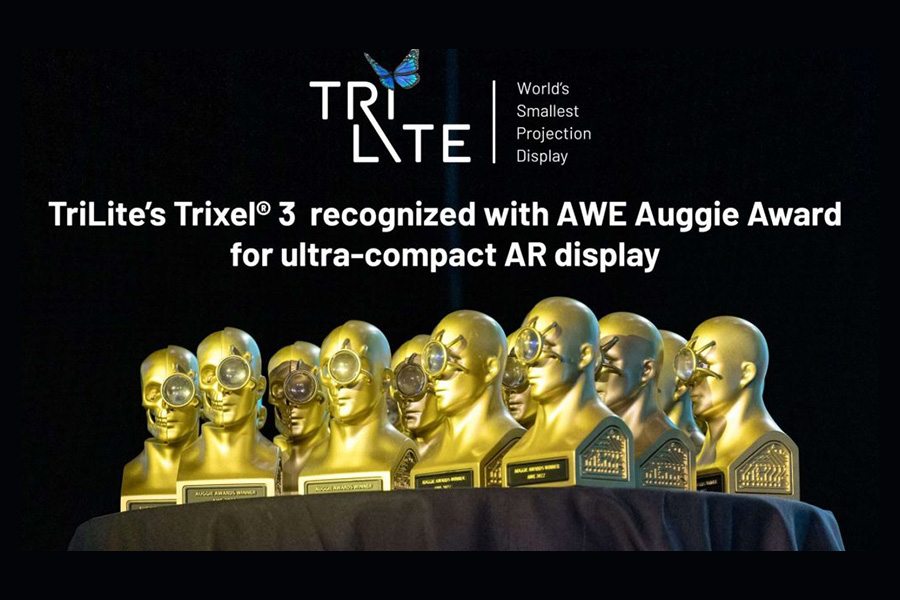 TriLite recognised with Auggie Award for ultra-compact AR display