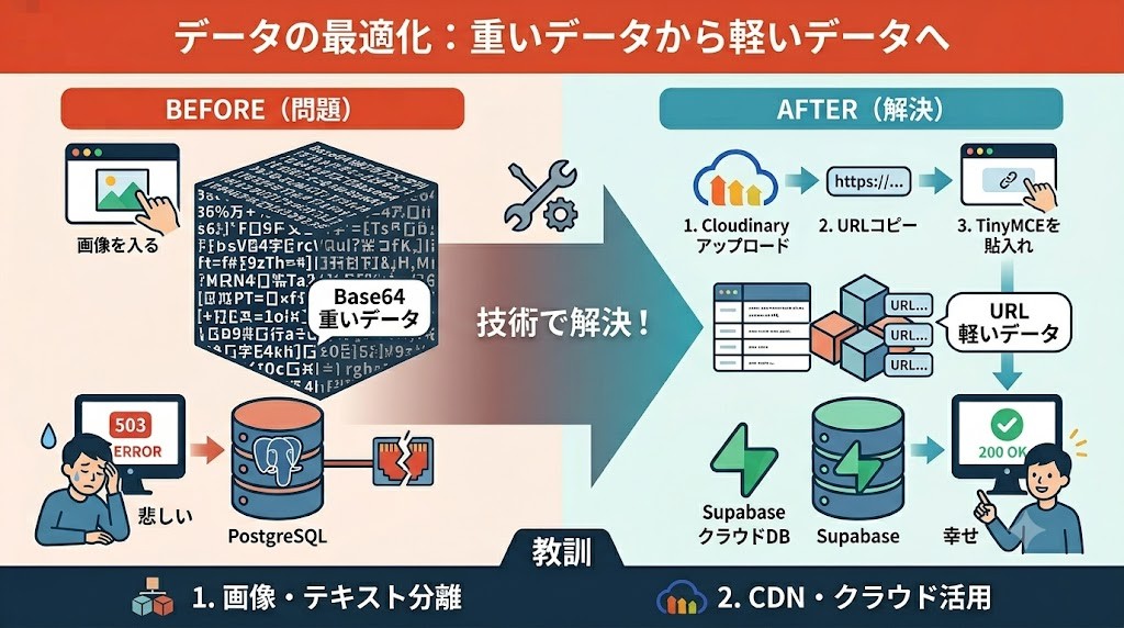 【Render×Django】Neonの通信量制限でサイトが落ちる原因と、無料データベースの最適化対策