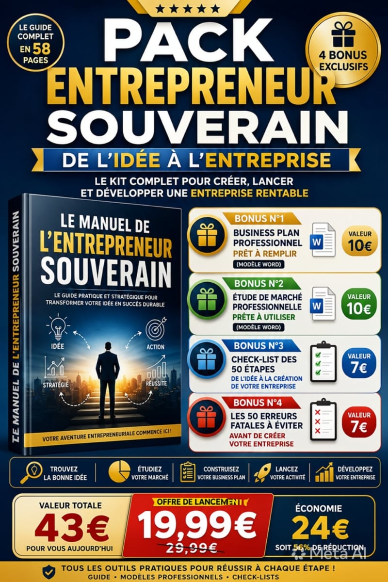 Pack Entrepreneur Souverain