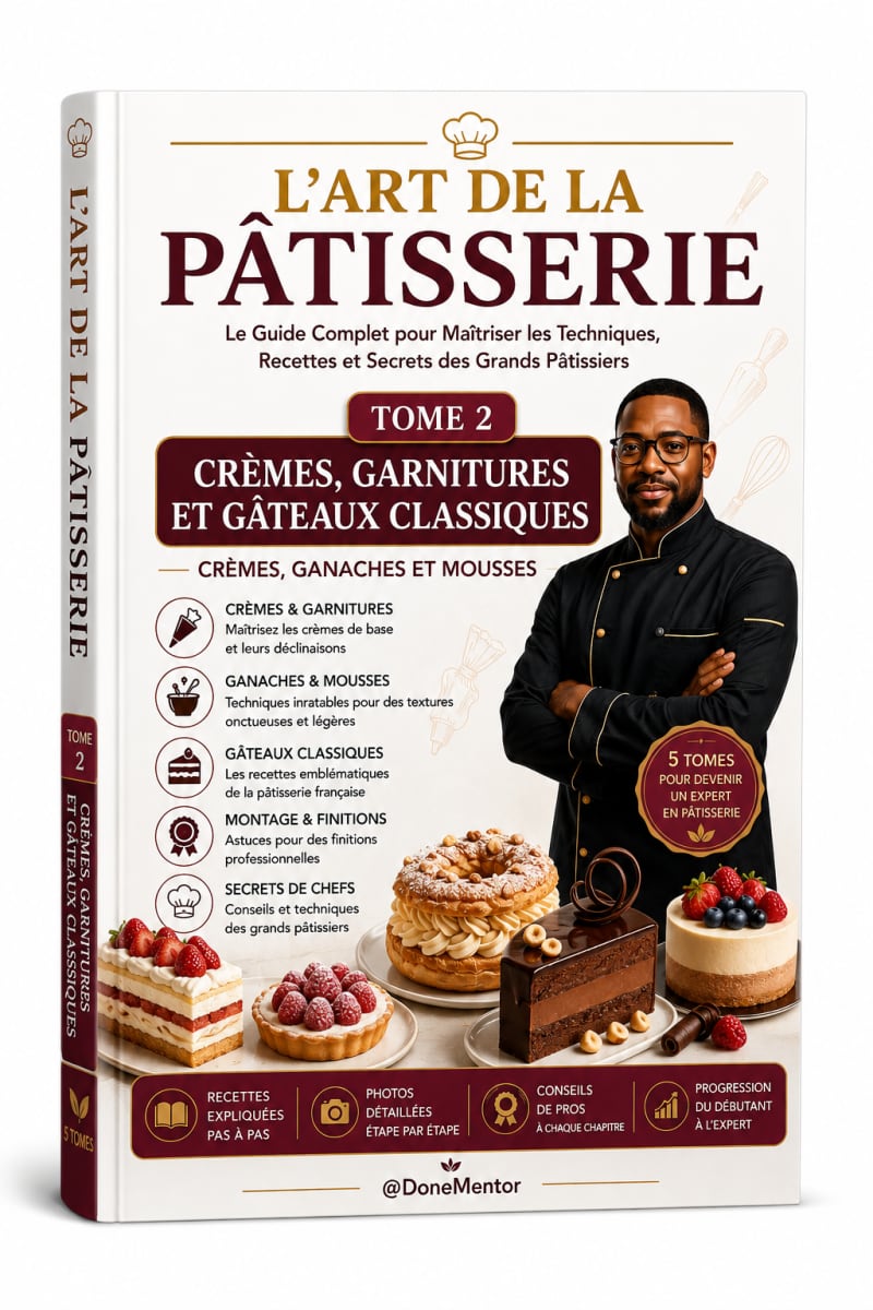 L'ART DE LA PÂTISSERIE - Tome2 Crèmes, Garnitures et Gâteaux Classiques