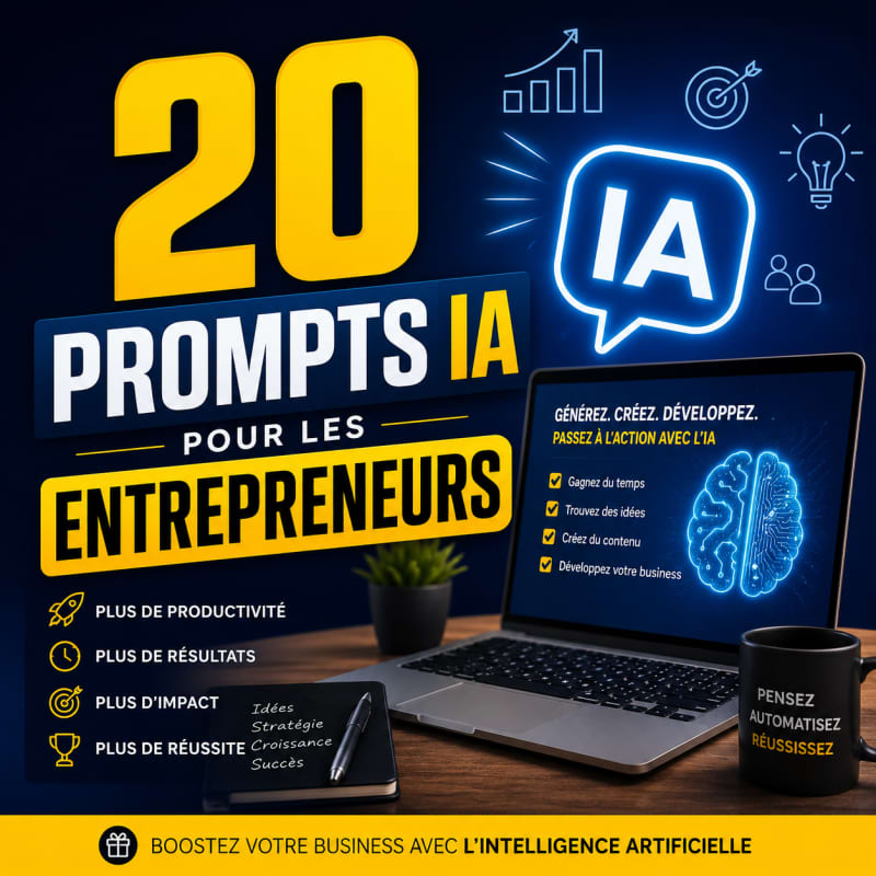 20  PROMPTS IA POUR LES DEBUTANTS DU DIGITAL