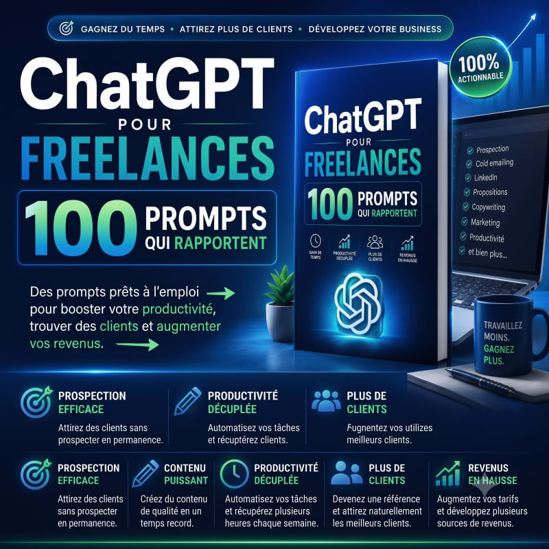ChatGPT pour Freelances  100 Prompts qui Rapportent