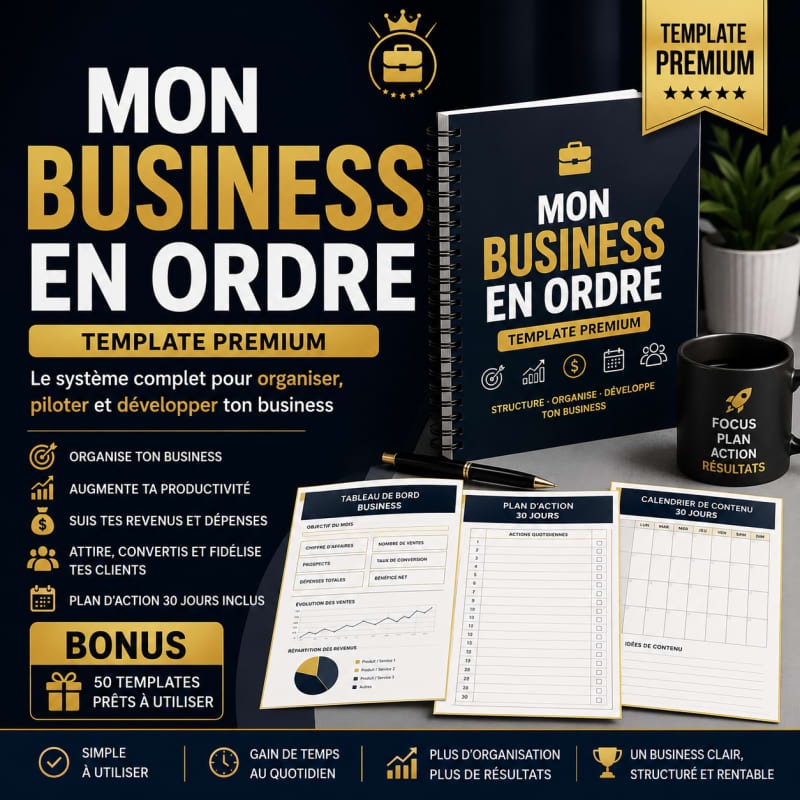 Mon buisness en ordre -Template premium
