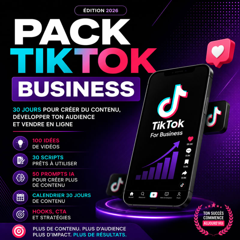 Pack TikTok Business — Édition 2026