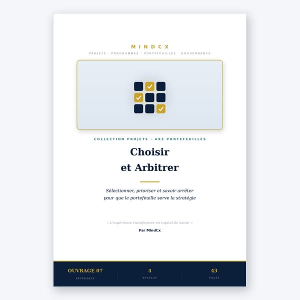 Choisir et Arbitrer - Sélectionner, prioriser et savoir arrêter pour que le portefeuille serve la stratégie