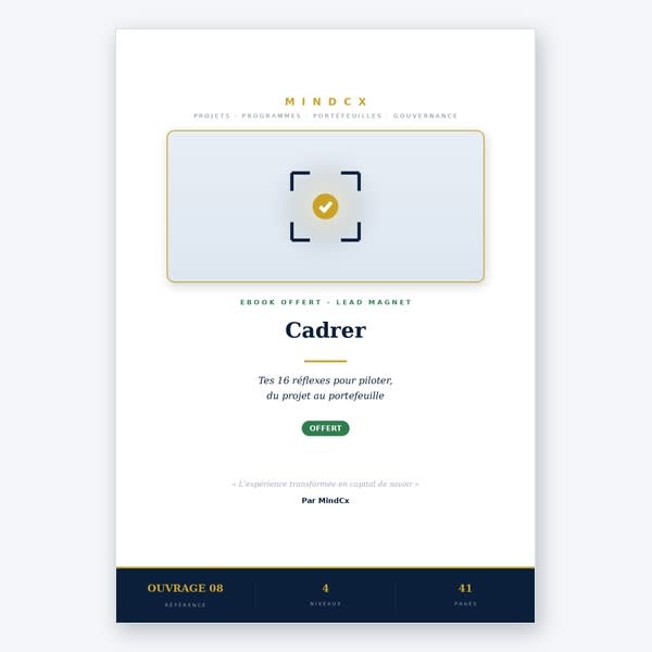 Cadrer - Tes 16 réflexes pour piloter, du projet au portefeuille
