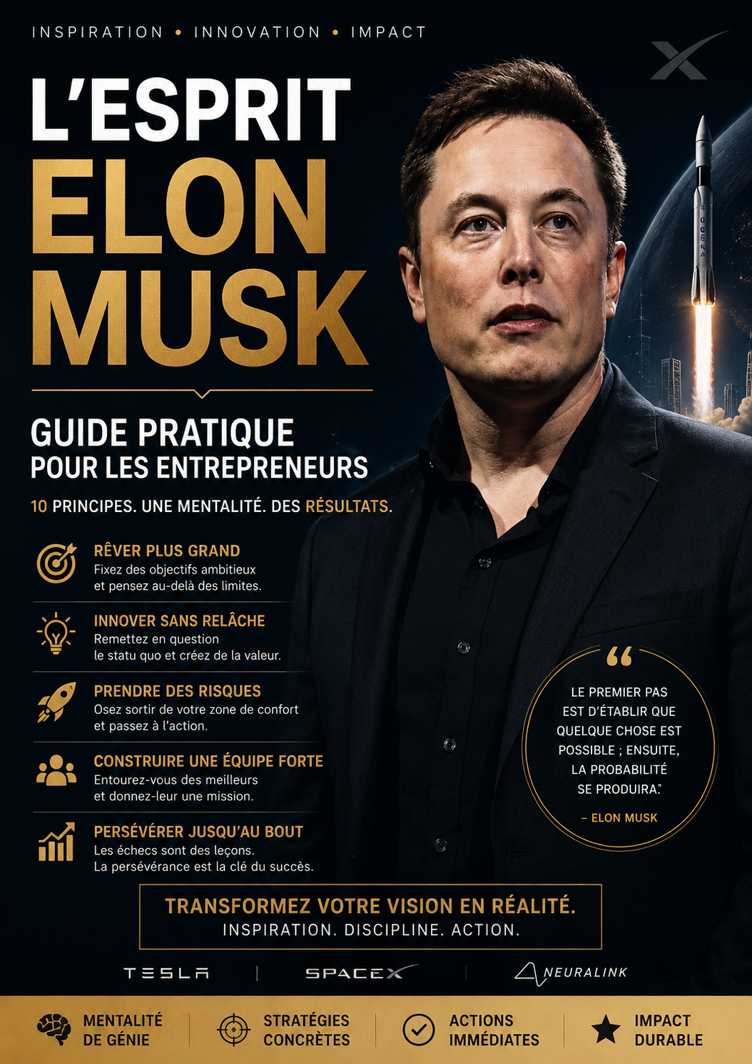 Les Secrets du Génie Entrepreneurial d’Elon Musk