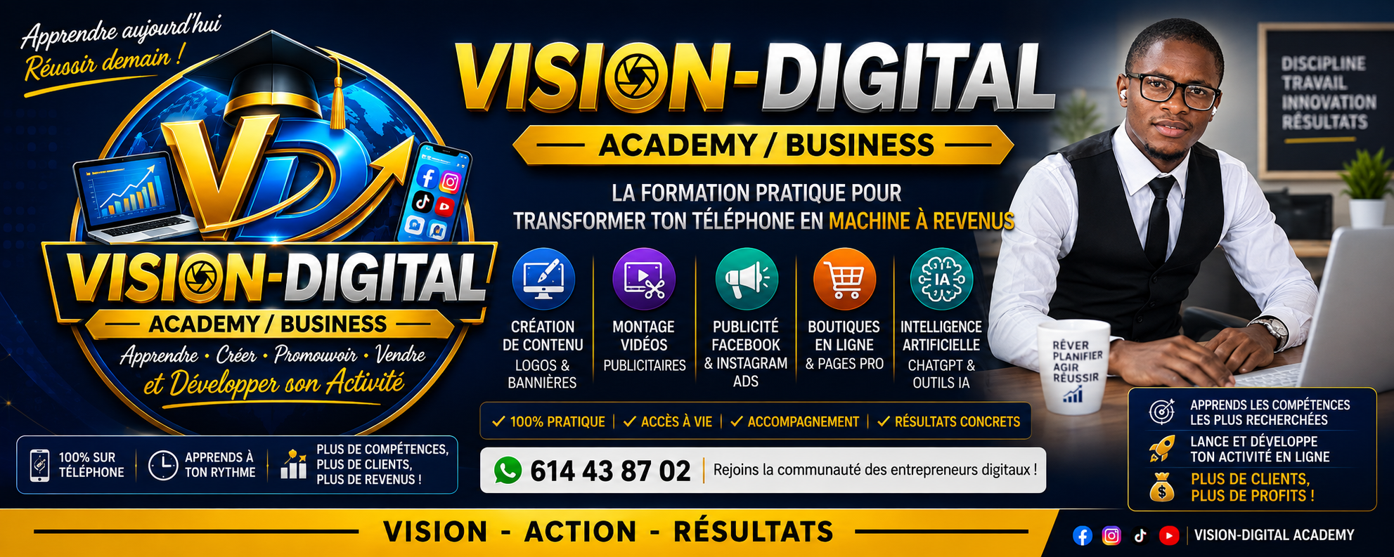 Couverture de VISION DIGITAL ACADEMY/BUSINESS