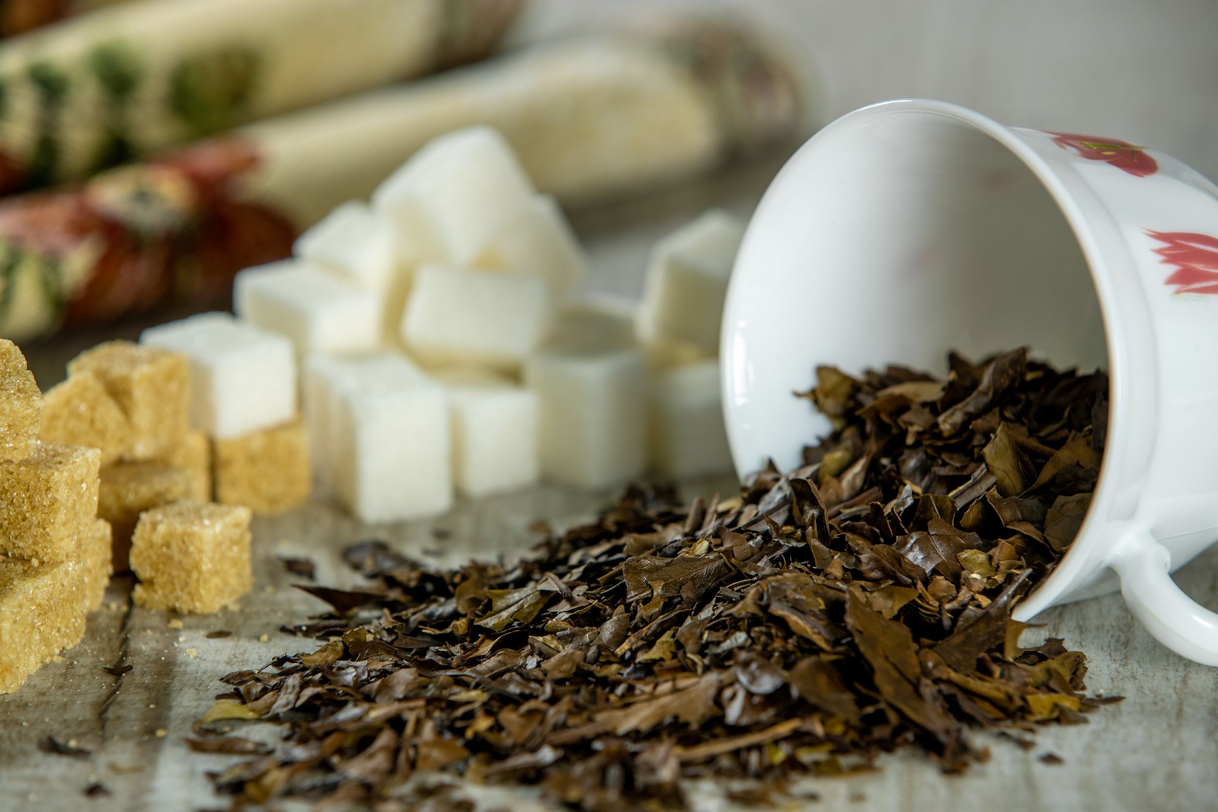 Menthe tea leaves