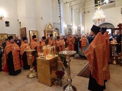 Председатель Синодального комитета по взаимодействию с казачеством возглавил соборную молитву о казаках