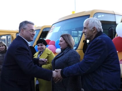 Новые школьные автобусы в Ставрополье