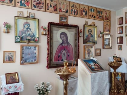 Священник поздравил рожениц с Рождеством Христовым