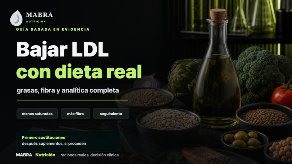 Dieta para bajar colesterol: LDL, alimentos y plan práctico