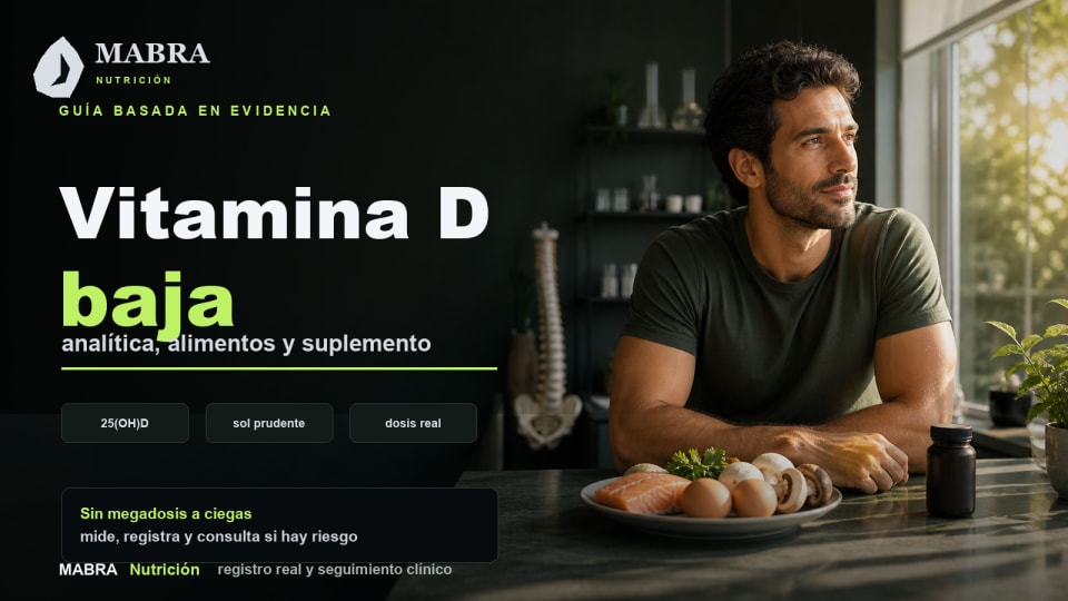 Vitamina D baja: síntomas, alimentos y cuándo suplementar
