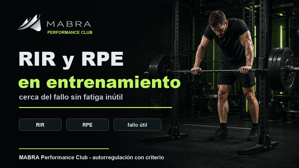 RIR y RPE en entrenamiento: cerca del fallo sin fatiga inútil