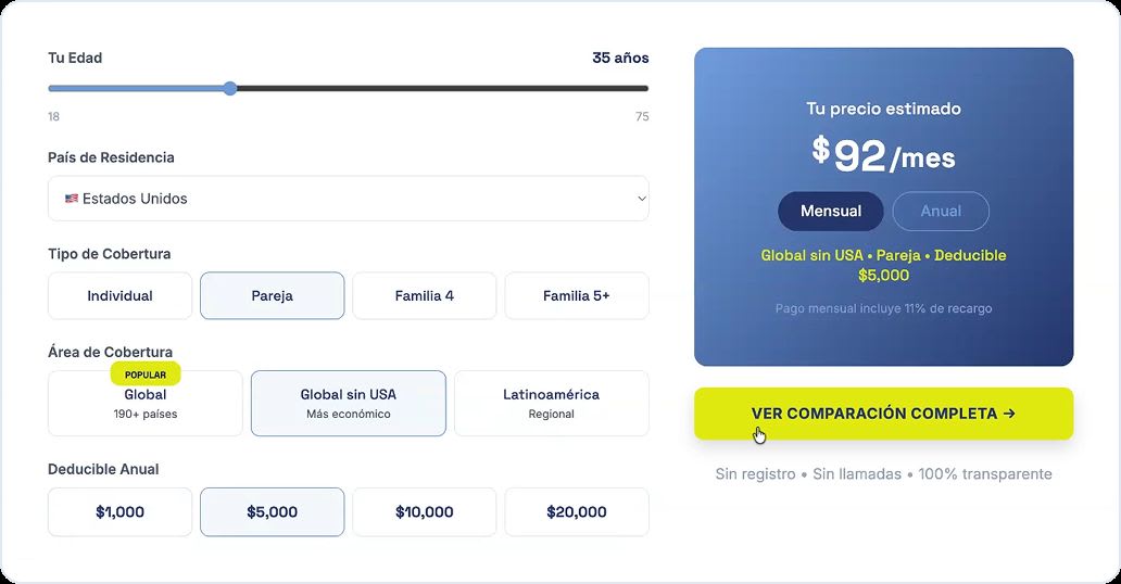 Cotizador Seguros360 con comparativa autom&aacute;tica