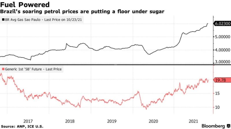 Sugar Prices Soar as Energy Crisis Boosts Ethanol Output