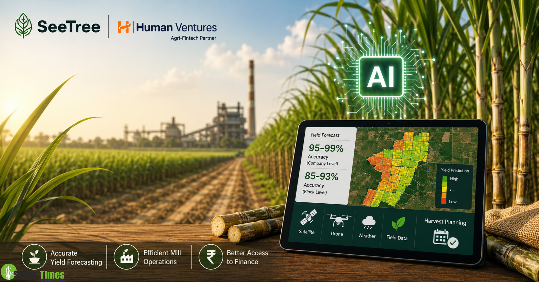 AI-Powered Yield Intelligence Set to Transform India's Sugarcane Sector as SeeTree Partners with Human Ventures