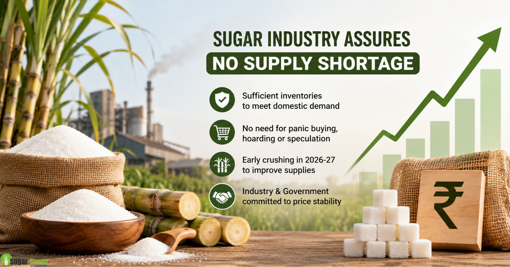 India Has Enough Sugar Stocks Despite Recent Price Rise: ISMA and NFCSF