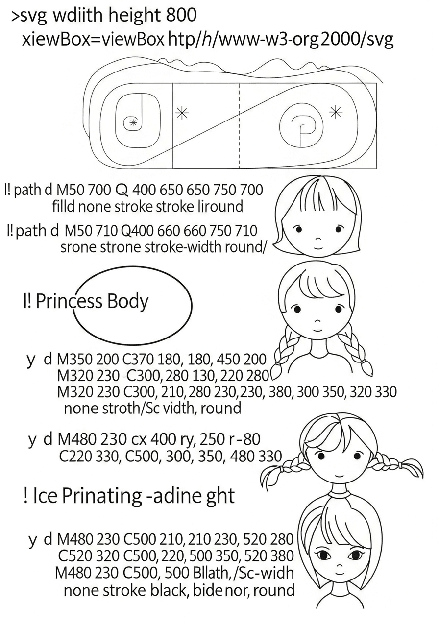 Ice Skating Princess Fun