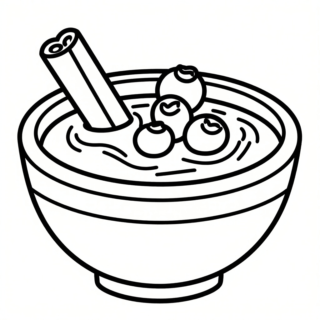 Gachas Acogedoras: Arándanos y Canela