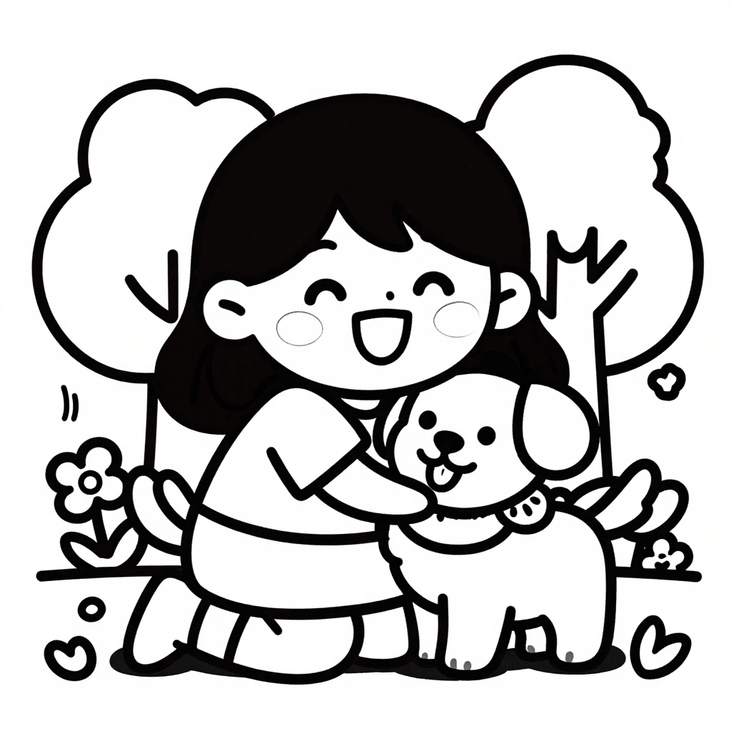 Yumi y Tomy: Abrazo Feliz en el Parque Pintar