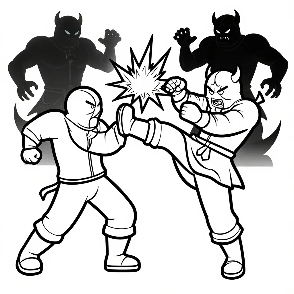 K-Pop Demon Hunters Battle Scene