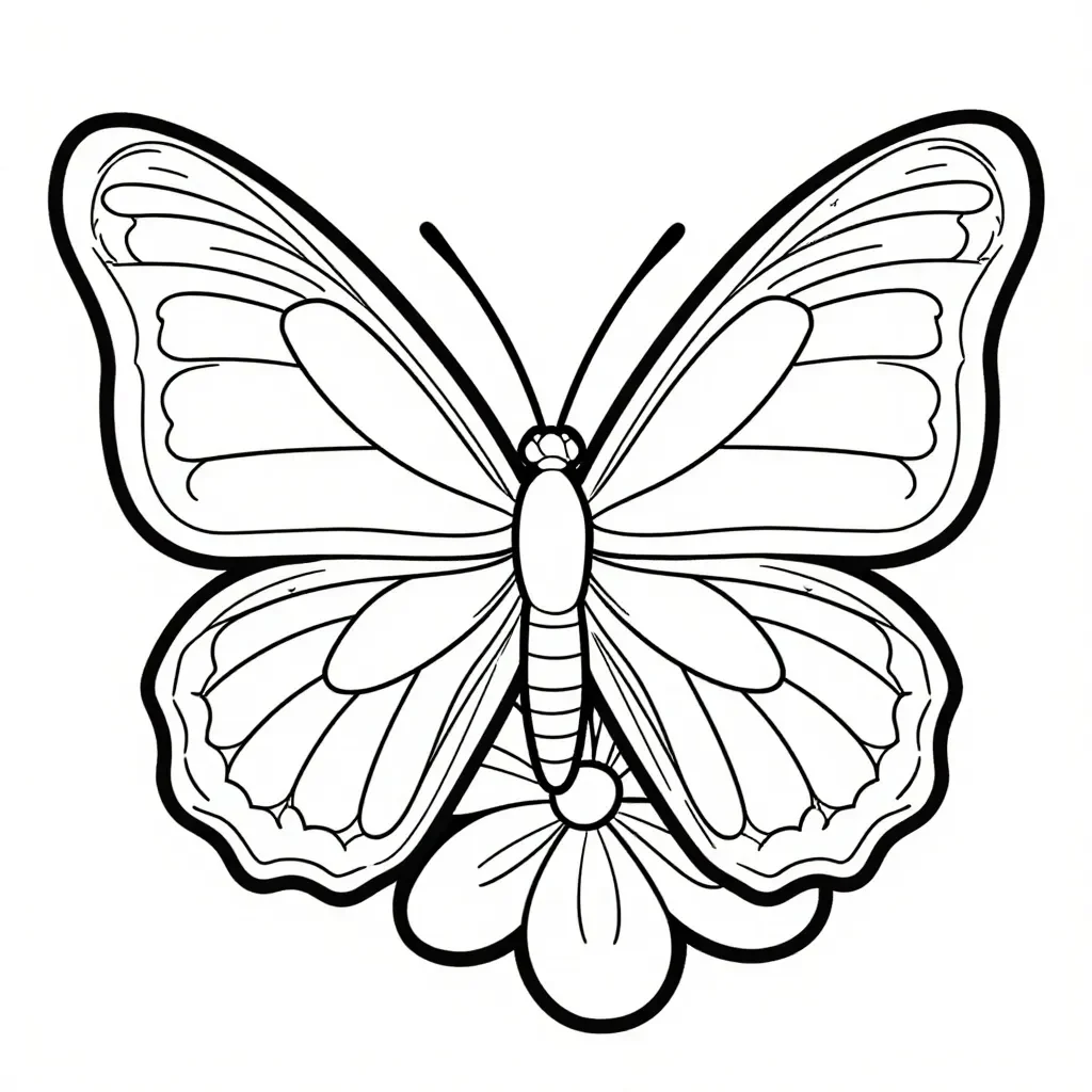 Graceful Butterfly Resting on Bold Bloom