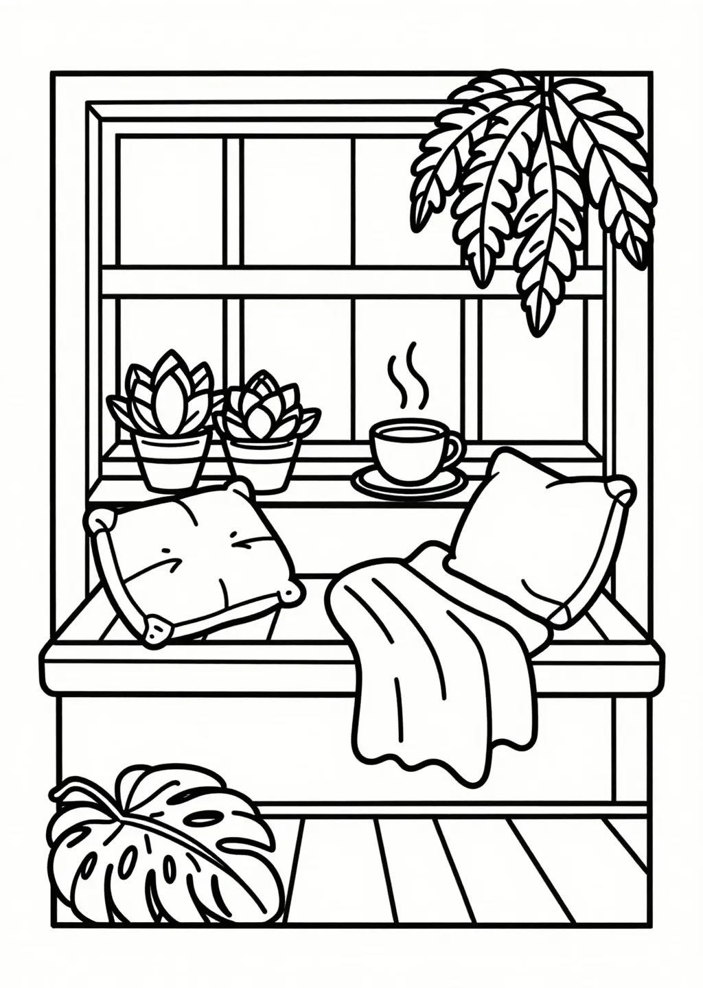 Cozy Window Seat Serenity