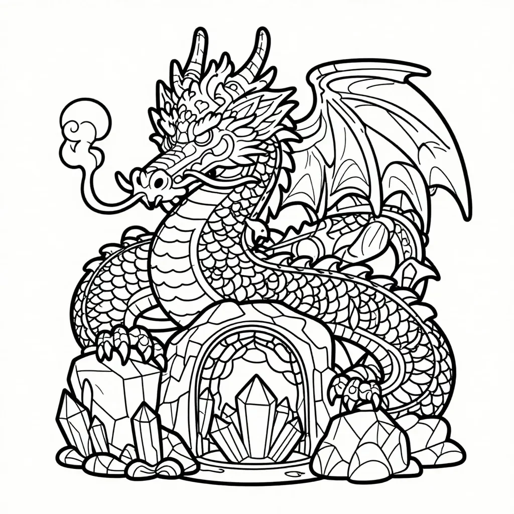 Draken vid Kristallgrottans Ingång