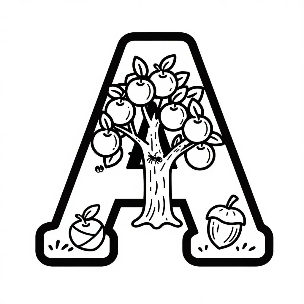 Letter A Apple Orchard Adventure