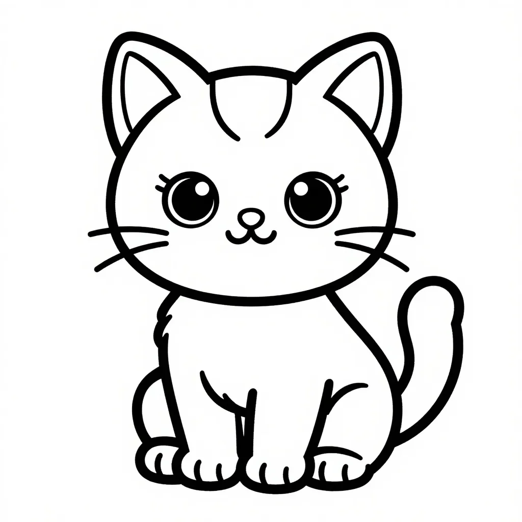 Adorable Kitten with Innocent Eyes