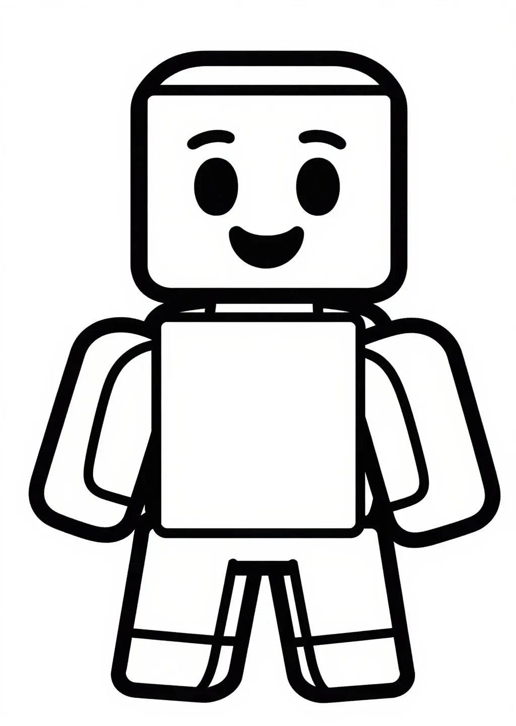 Cheerful Roblox Pal Ready to Color
