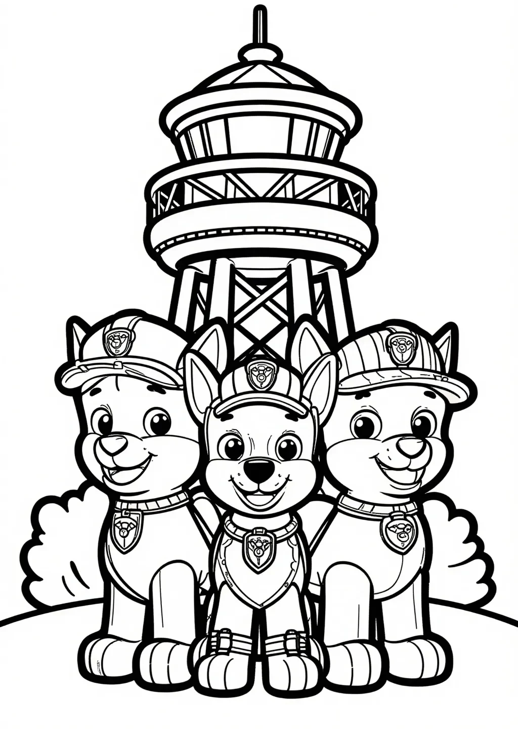 Paw Patrol Hjältar vid Utsikts-målarsida