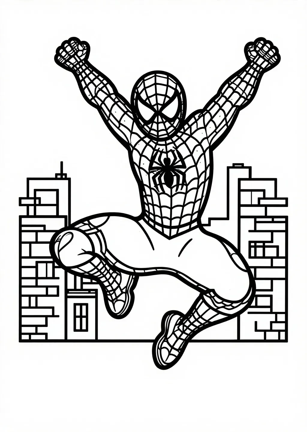 Dynamic Spiderman Web-Slinging City Adventure