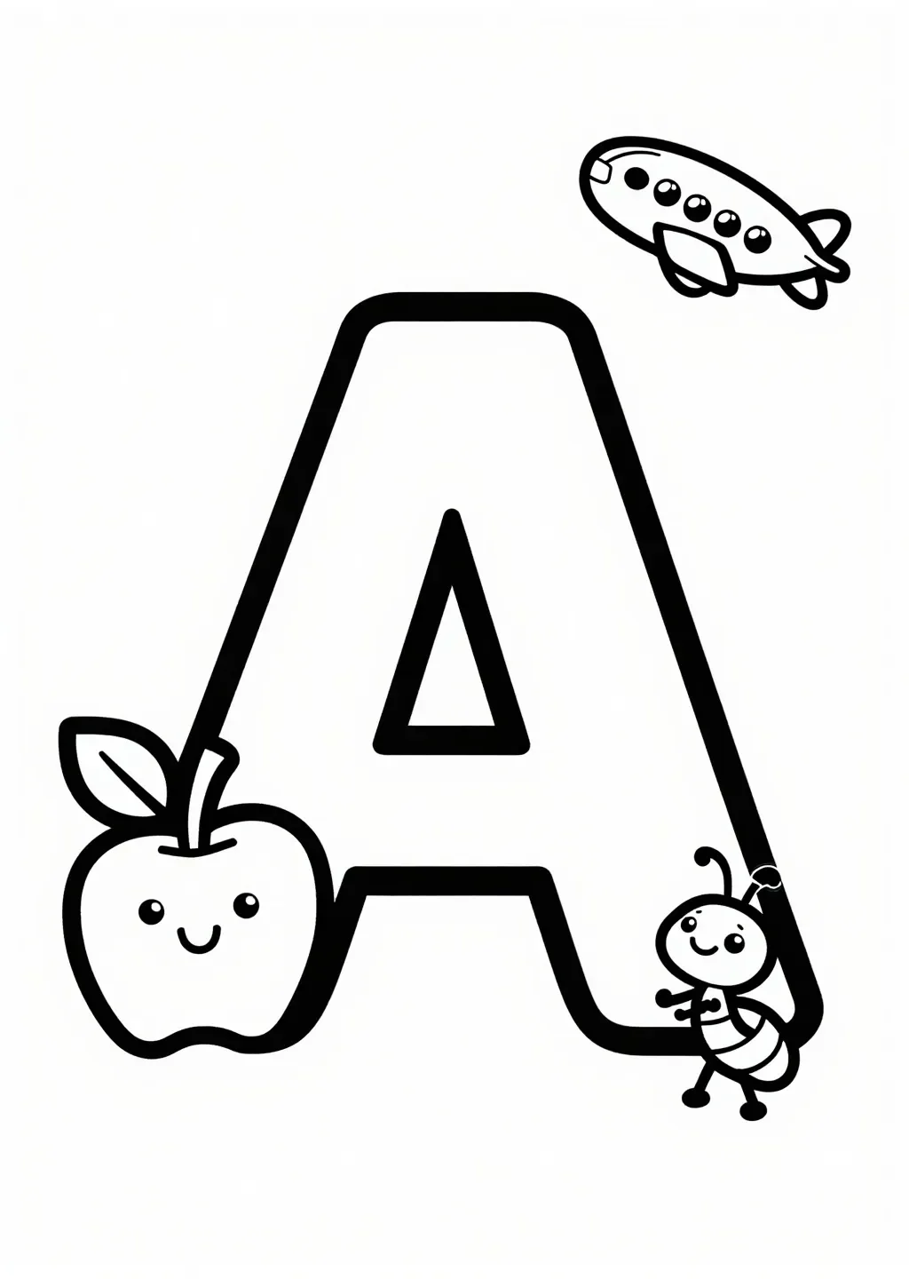 Buchstabe A Abenteuer: Apfel, Ameise & Flugzeug