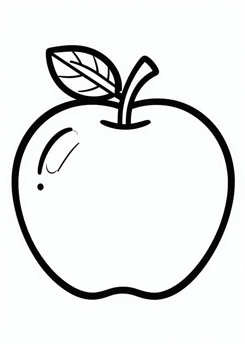 Fyllig Äpple Glädje: Enkel Målarbild